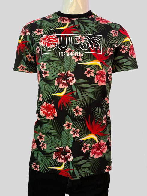 GUESS ECO CLASSIC LOGO SLIM FIT T-SHIRT | BLACK