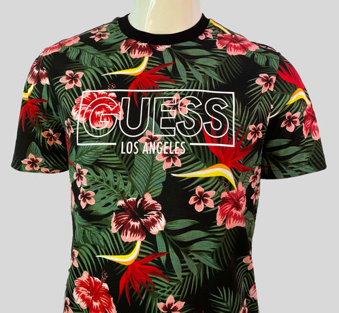 GUESS ECO CLASSIC LOGO SLIM FIT T-SHIRT | BLACK