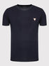 GUESS TEE SHIRT-SLIM FIT WITH TRIANGLE LOGO | NAVY BLUE