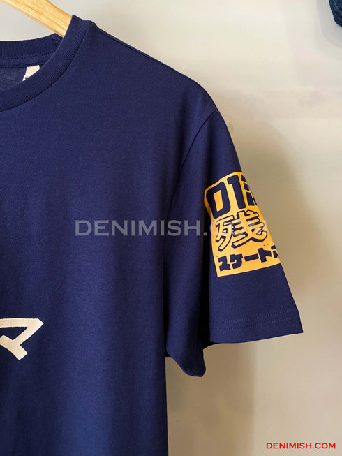 GUESS CLASSIC JAPANESS PRINT MEN'S T-SHIRT | DARK BLUE