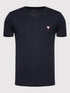 GUESS ECO CLASSIC LOGO SLIM FIT V-NECK T-SHIRT | NAVY BLUE