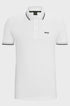 HUGO BOSS PADDY STRETCH-COTTON POLO SHIRT | WHITE