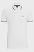HUGO BOSS PADDY STRETCH-COTTON POLO SHIRT | WHITE