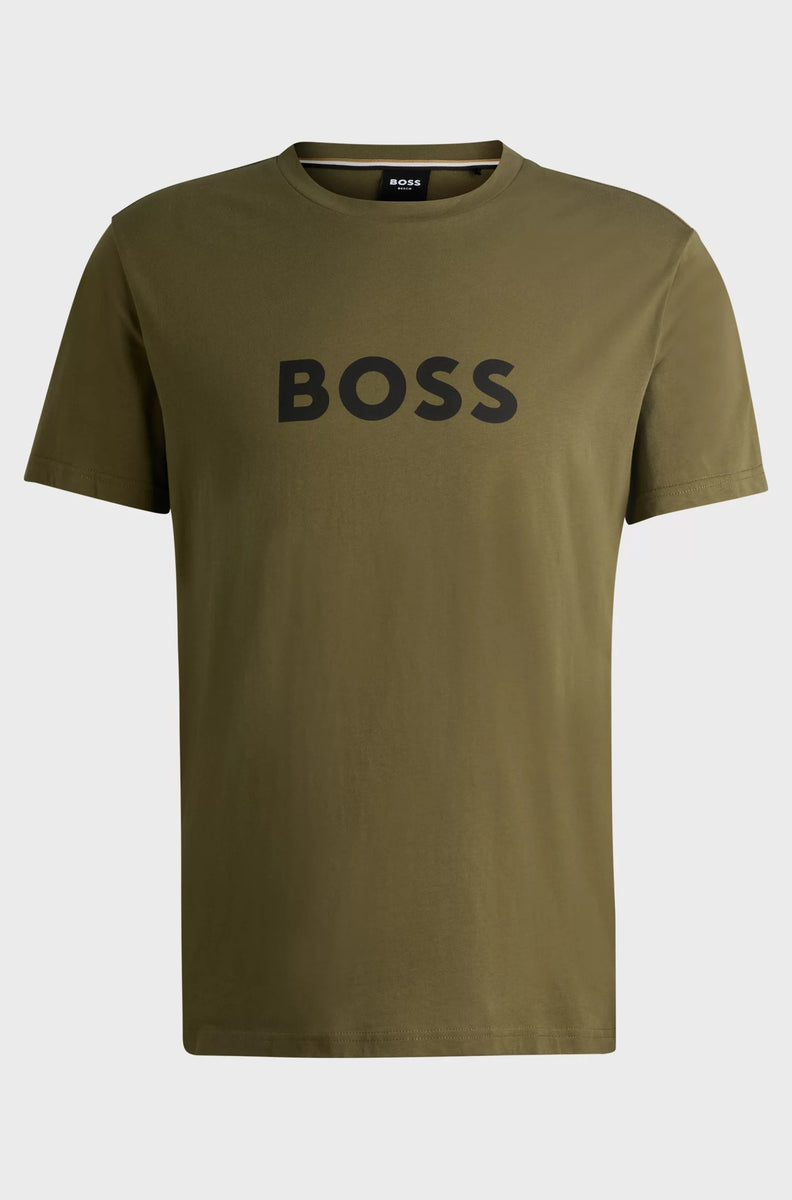 Mens Shirts Hugo Boss Olive T Shirt Spf Shirts Hugo Boss Uv