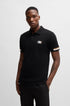 HUGO BOSS PADDY OPEN POLO SHIRT | BLACK