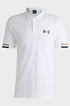 HUGO BOSS PADDY OPEN POLO SHIRT | WHITE