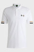 HUGO BOSS PADDY OPEN POLO SHIRT | WHITE