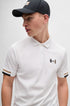 HUGO BOSS PADDY OPEN POLO SHIRT | WHITE