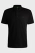 HUGO BOSS PADDY STRETCH-COTTON POLO SHIRT | BLACK