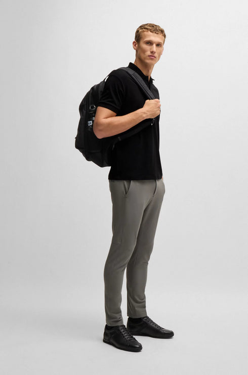 HUGO BOSS PADDY STRETCH-COTTON POLO SHIRT | BLACK