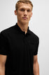 HUGO BOSS PADDY STRETCH-COTTON POLO SHIRT | BLACK