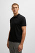 HUGO BOSS PADDY STRETCH-COTTON POLO SHIRT | BLACK
