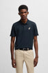 HUGO BOSS REGULAR-FIT POLO SHIRT WITH EMBROIDERED LOGO | NAVY