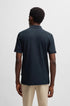 HUGO BOSS REGULAR-FIT POLO SHIRT WITH EMBROIDERED LOGO | NAVY