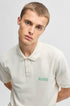 HUGO BOSS COTTON - PIQUE POLO SHIRT WITH LOGO PRINT | WHITE