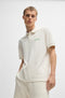 HUGO BOSS COTTON - PIQUE POLO SHIRT WITH LOGO PRINT | WHITE