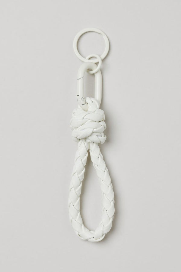 H&M BRAIDED KEYCHAIN | WHITE