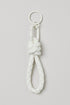 H&M BRAIDED KEYCHAIN | WHITE