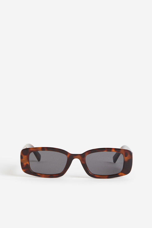 H&M RECTANGULAR SUNGLASSES | BROWN/TORTOISESHELL PATTERND