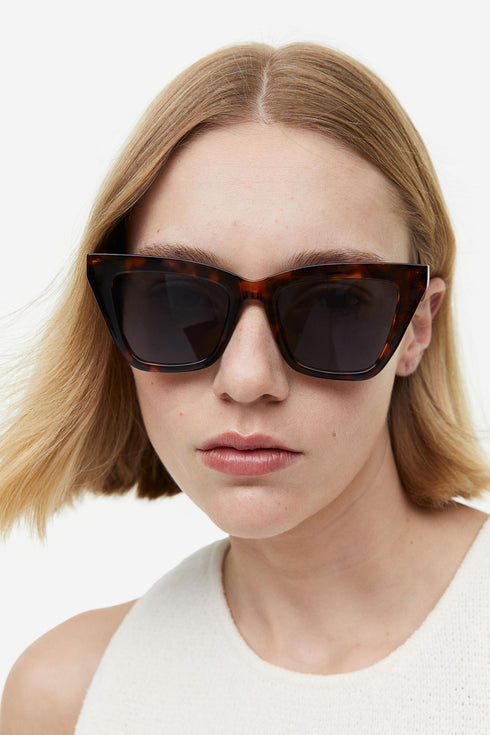 H&M CAT-EYE SUNGLASSES BROWN/TORTOISESHELL PATTERND