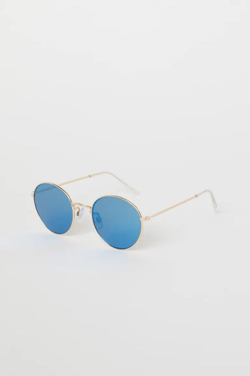 H&M SUNGLASSES BLUE/GOLD