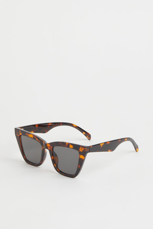 H&M CAT-EYE SUNGLASSES BROWN/TORTOISESHELL PATTERND