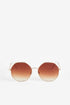 H&M SLIM-FRAME SUNGLASSES BROWN / GOLD