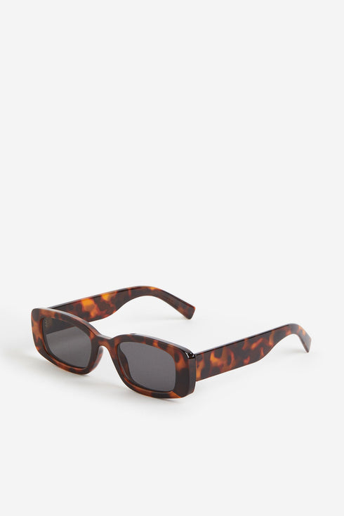 H&M RECTANGULAR SUNGLASSES | BROWN/TORTOISESHELL PATTERND