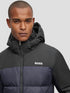 HUGO BOSS MEN’S PUFFER JACKET PREMIUM WINTER OUTER WEAR | BLACK & NAVY
