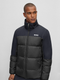 HUGO BOSS MEN’S PUFFER JACKET PREMIUM WINTER OUTER WEAR | BLACK & NAVY