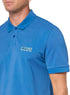 HUGO BOSS COTTON - PIQUE POLO SHIRT WITH LOGO PRINT | BLUE