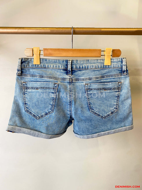 Premium Light Blue Denim Shorts for Women – Effortless Summer Style