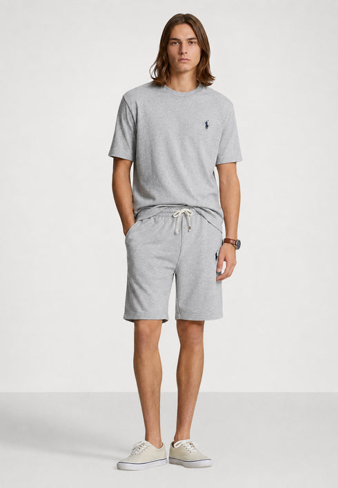 POLO RALPH LAUREN T-SHIRT & SHORT CO-ORD SET CUSTOM SLIM FIT | GREY