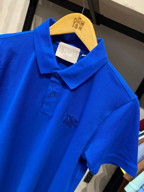 DIOR PREMIUM POLO SHIRT SLIM FIT | BLUE