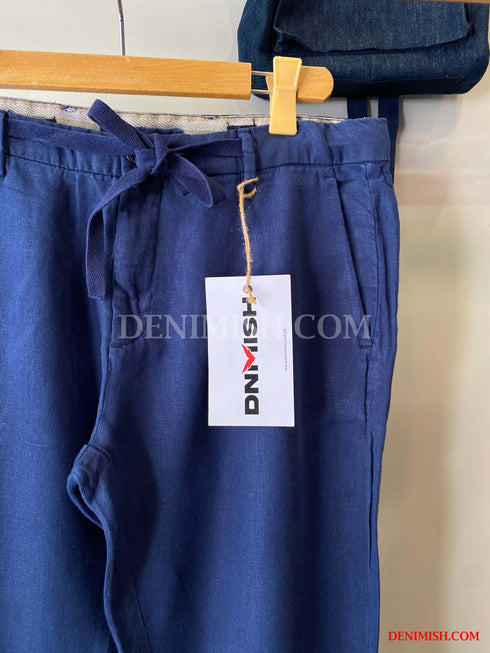 DAVID NAMAN LINO SLIM FIT PANT | BLUE