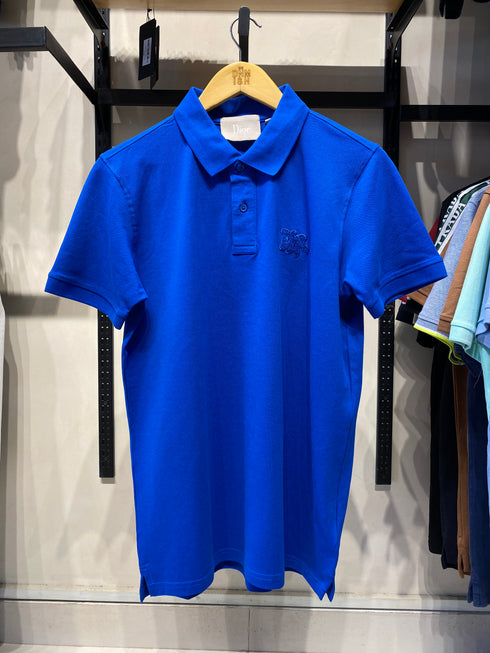DIOR PREMIUM POLO SHIRT SLIM FIT | BLUE