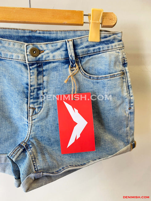 Premium Light Blue Denim Shorts for Women – Effortless Summer Style