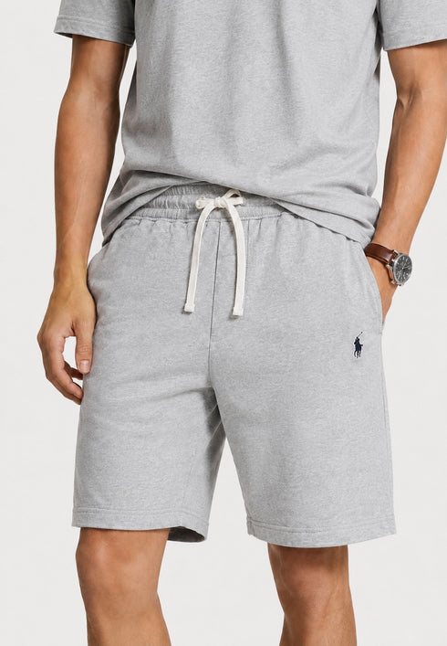 POLO RALPH LAUREN T-SHIRT & SHORT CO-ORD SET CUSTOM SLIM FIT | GREY