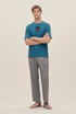 HERMES PARIS T-SHIRT LUXURY MERCERIZED COTTON | TEAL