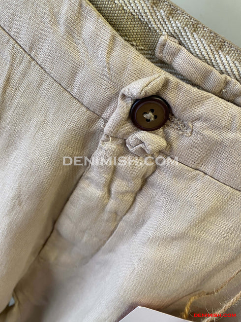 DAVID NAMAN LINO SLIM FIT PANT | BEIGE
