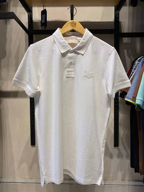 DIOR PREMIUM POLO SHIRT SLIM FIT | WHITE