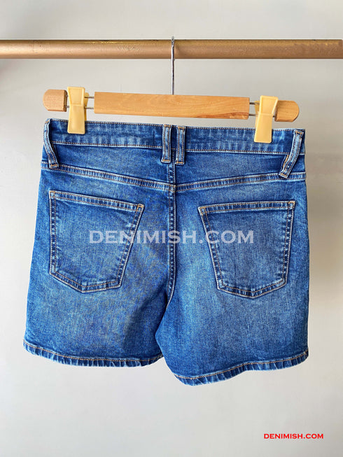 Denium blue Wunsche Shorts for Women – Effortless Summer Style