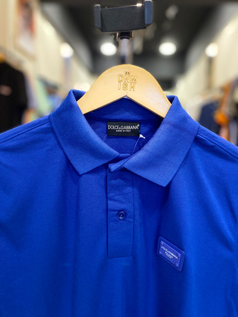 DOLCE & GABBANA MEN SLIM FIT CLASSIC POLO SHIRT | BLUE