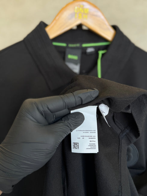 HUGO BOSS PIRAX BB POLO SHIRT | BLACK