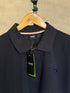 HUGO BOSS COTTON PIQUE POLO SHIRT WITH DOUBLE B MONOGRAM | DARK BLUE