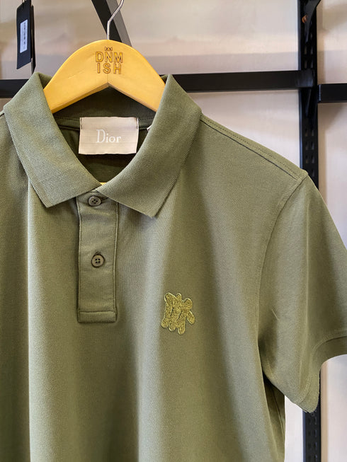 DIOR PREMIUM POLO SHIRT SLIM FIT | GREEN