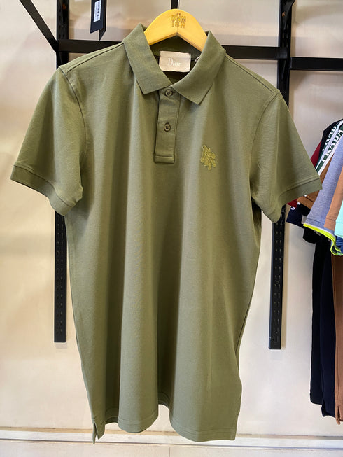DIOR PREMIUM POLO SHIRT SLIM FIT | GREEN