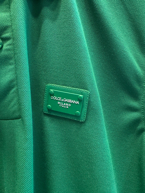 DOLCE & GABBANA MEN SLIM FIT CLASSIC POLO SHIRT | GREEN