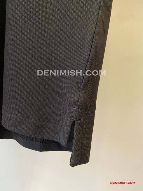 LACOSTE MEN SLIM FIT CLASSIC STRIPED POLO SHIRT | BLACK