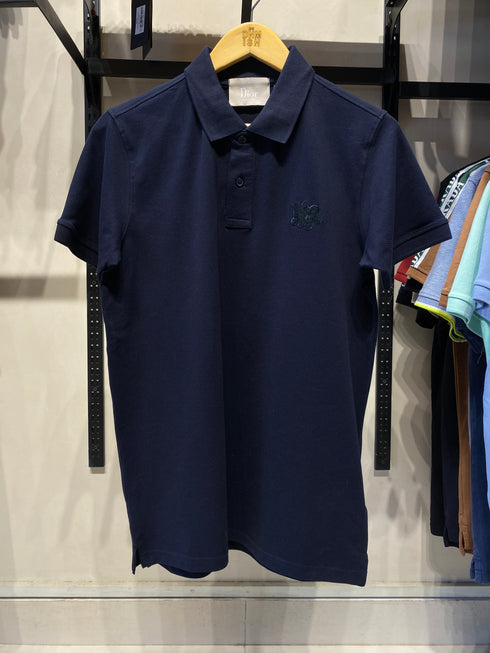 DIOR PREMIUM POLO SHIRT SLIM FIT | NAVY BLUE